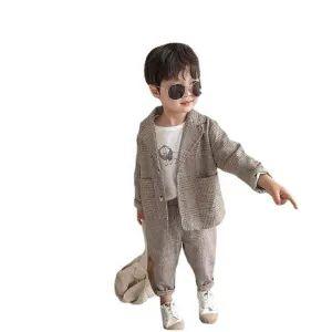 طفل الفتيان الربيع والخريف دعوى الأولاد بدلة  . Baby Boys Spring and Autumn Suit Boys Suit Baby