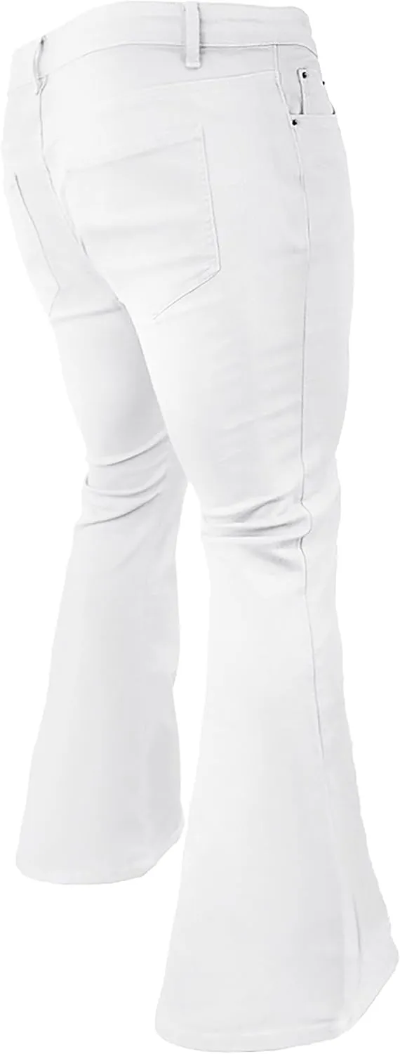 70s Disco Pants for Men,Mens Bell Bottom Jeans Pants,60s 70s Bell Bottoms Vintage Denim Pants Jeans for Men