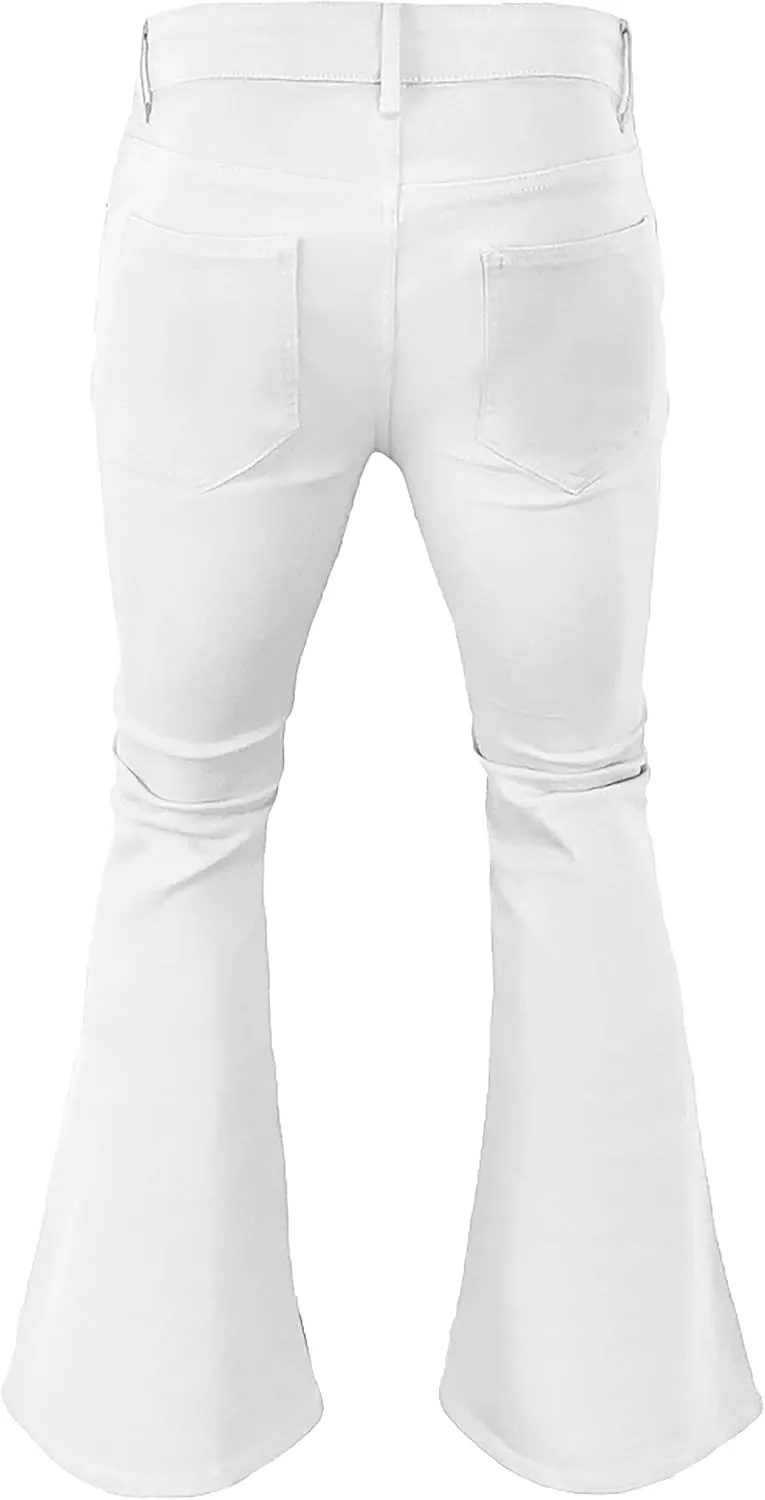 70s Disco Pants for Men,Mens Bell Bottom Jeans Pants,60s 70s Bell Bottoms Vintage Denim Pants Jeans for Men