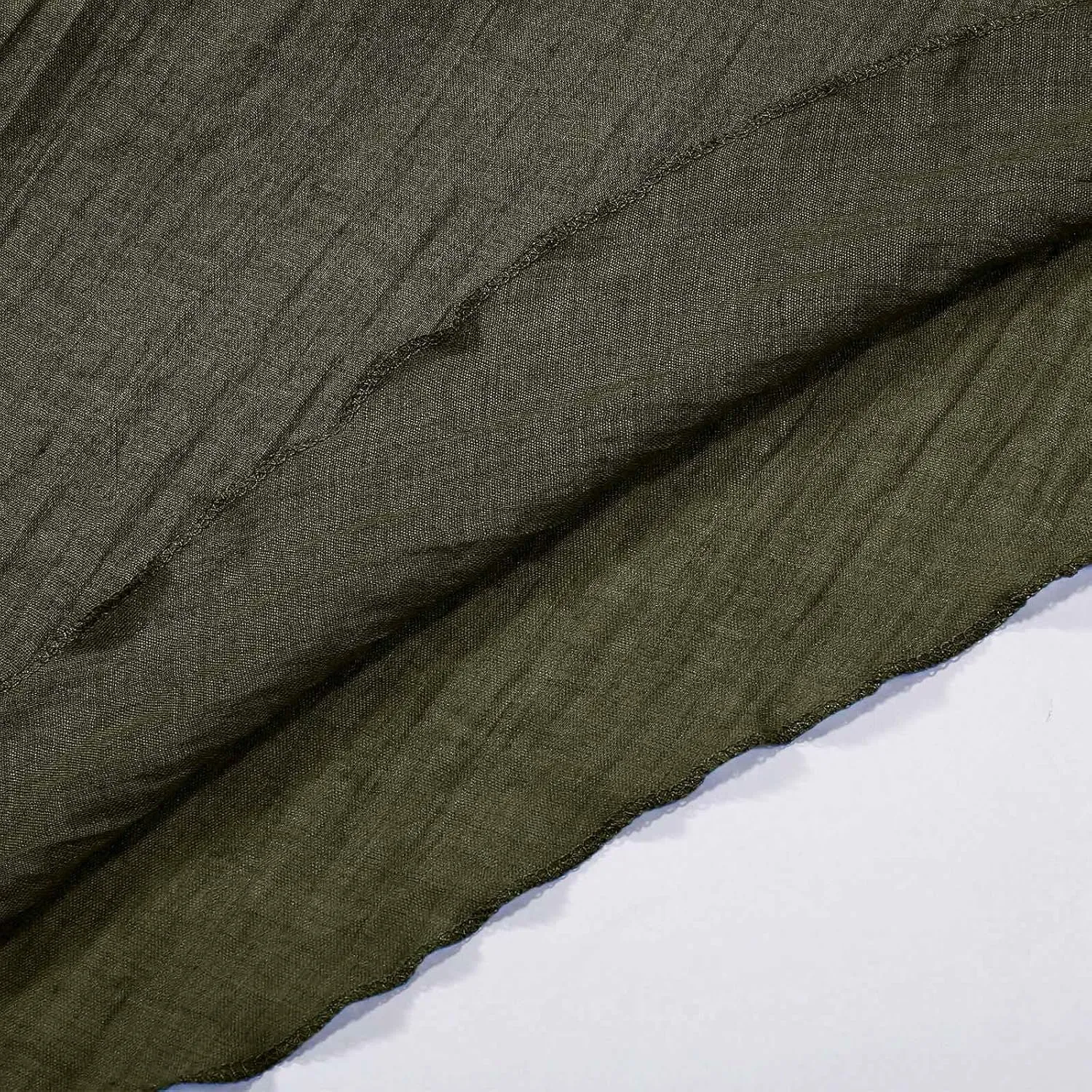 A Line Skirt for Women Trendy Flared High Elastic Waist Solid Loose Pleated Long Skirts for Summer Vacation Streetwear