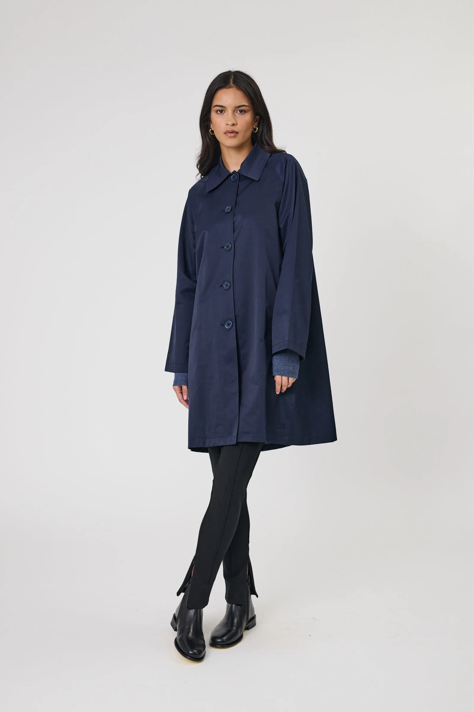 Arc Trench Coat - Midnight
