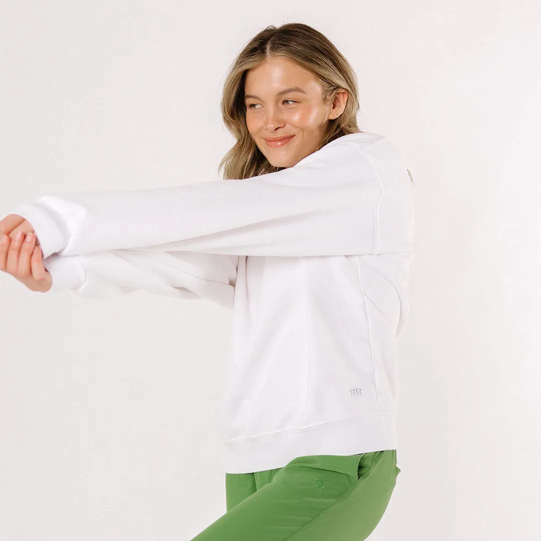 Arrive Crew, White