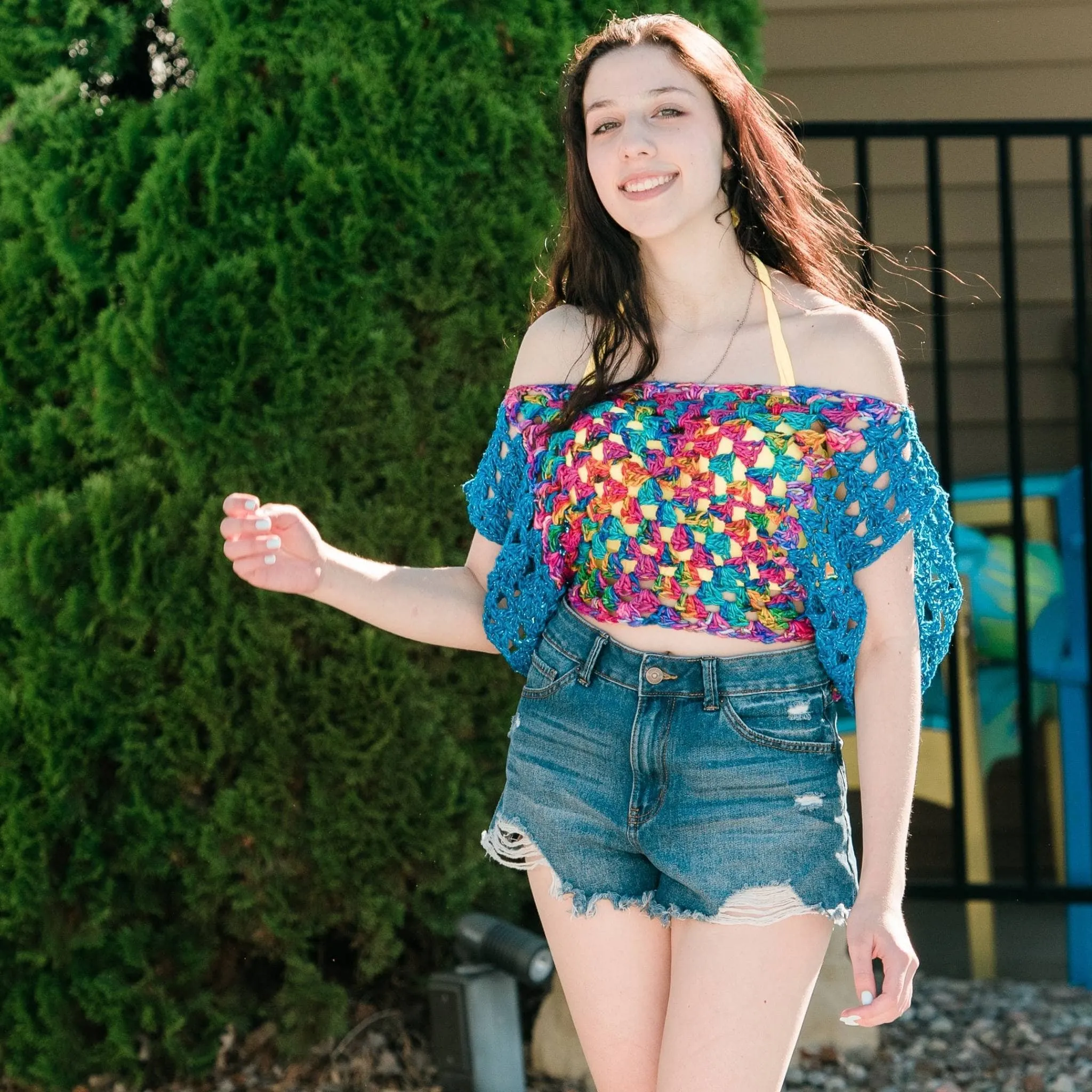 Astral Crochet Granny Square Top Kit