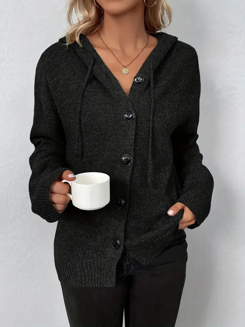 Beaumont Cardigan | Langer, lässiger Strickmantel mit Knöpfen für Dame