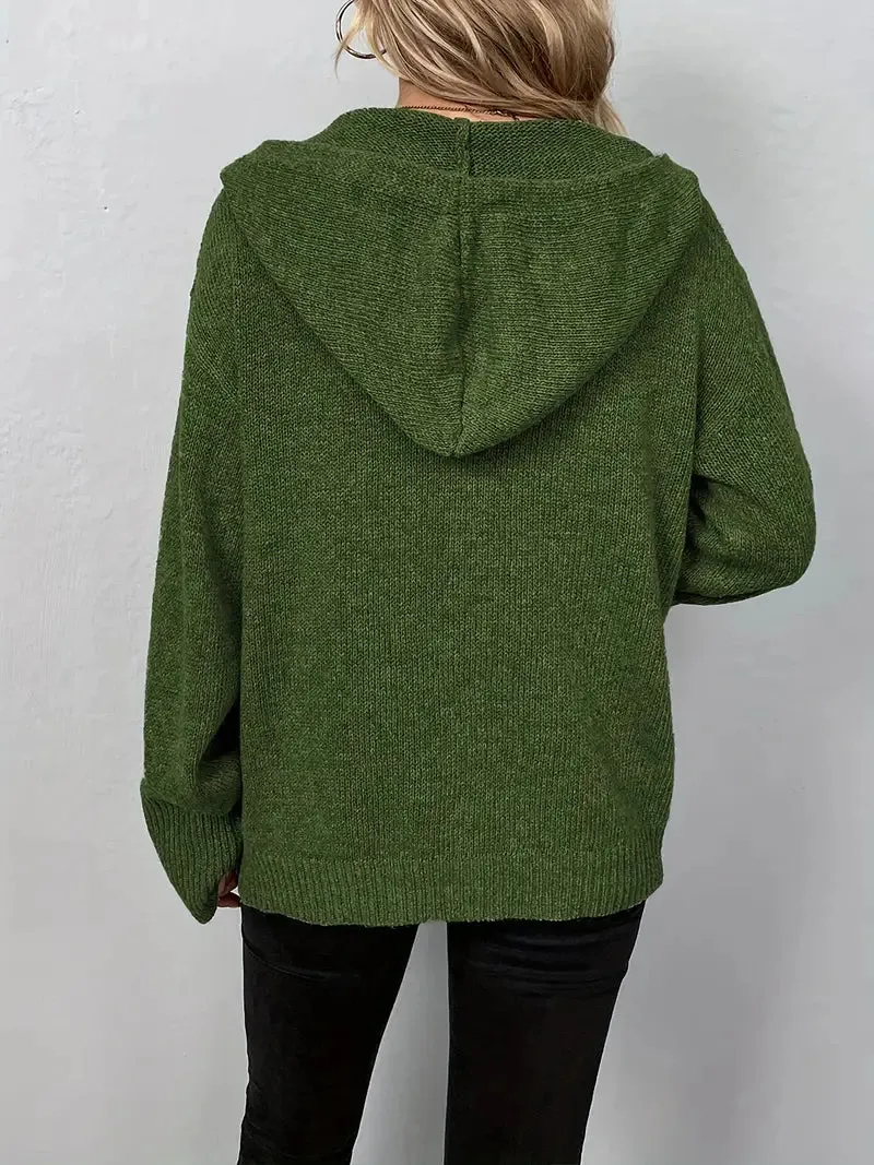 Beaumont Cardigan | Langer, lässiger Strickmantel mit Knöpfen für Dame