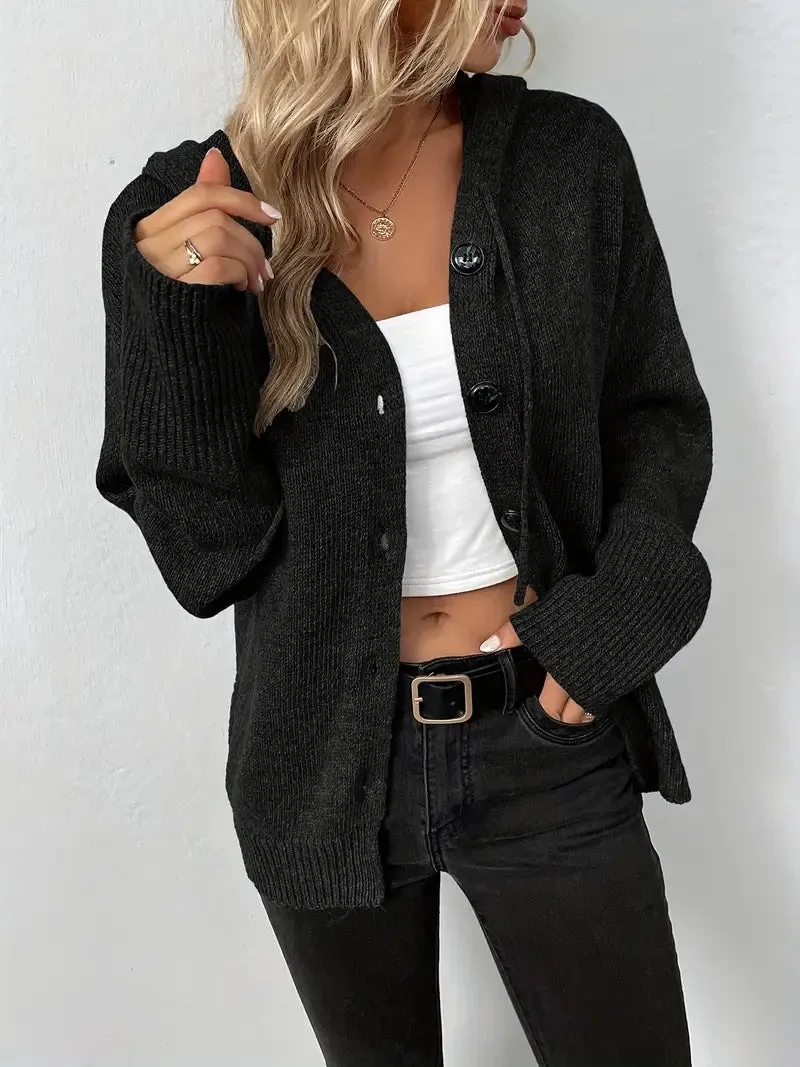 Beaumont Cardigan | Langer, lässiger Strickmantel mit Knöpfen für Dame
