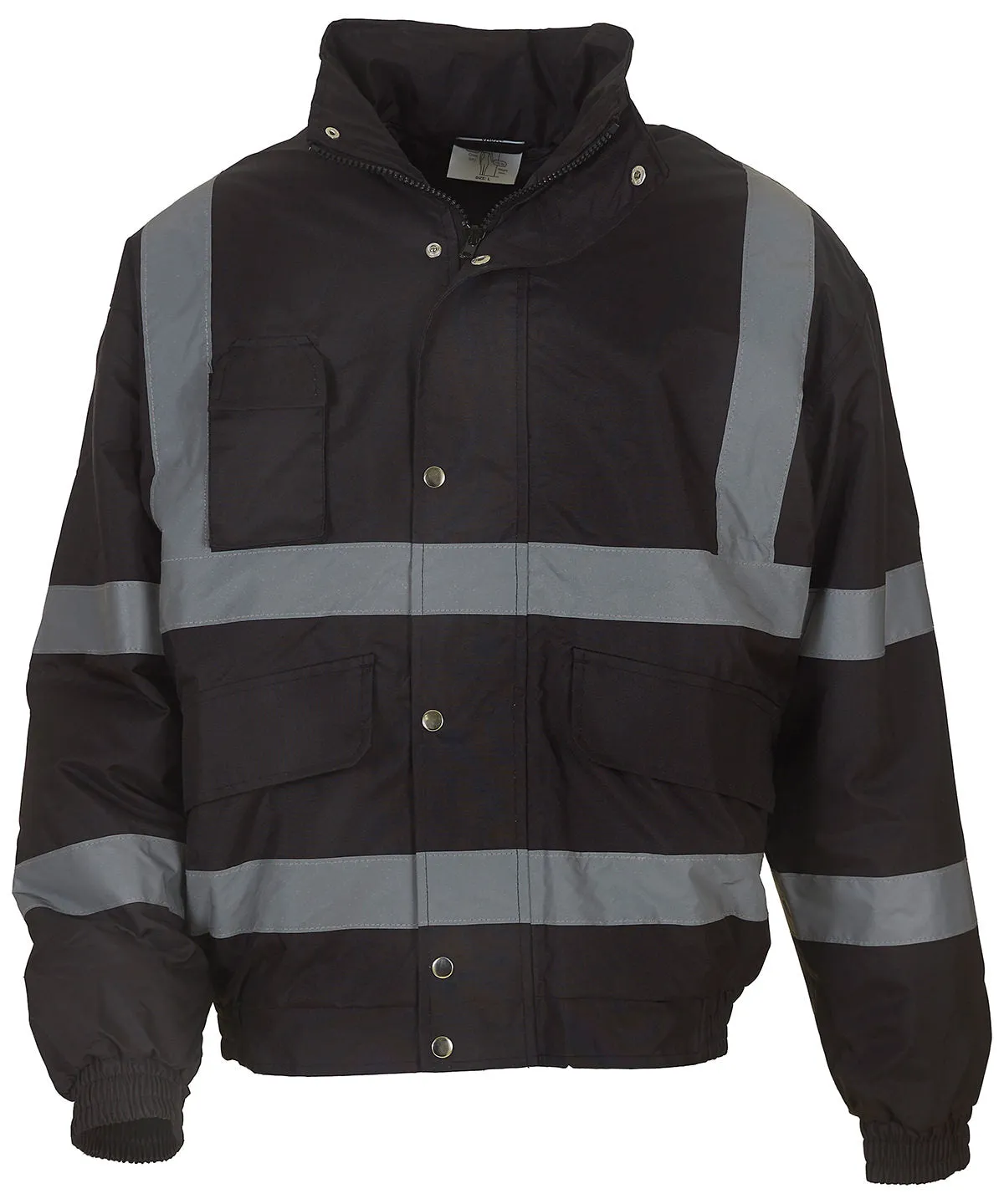 Black - Hi-vis classic bomber jacket (HVP211)