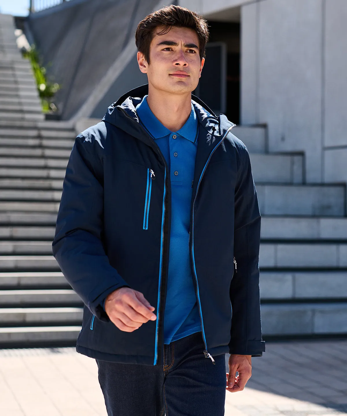 Black/Classic Red - Navigate waterproof insulated jacket