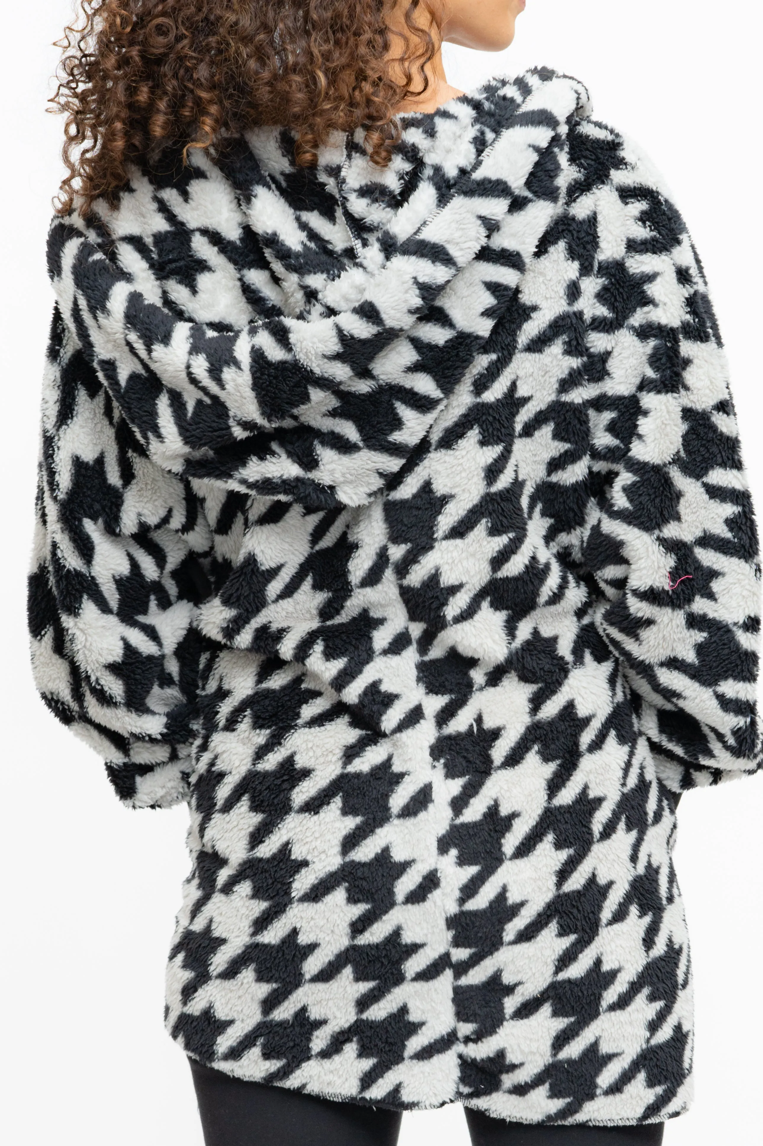Brooklyn HOUNDSTOOTH  SHERPA JACKET