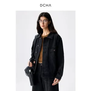 Classic Black Denim Jacket