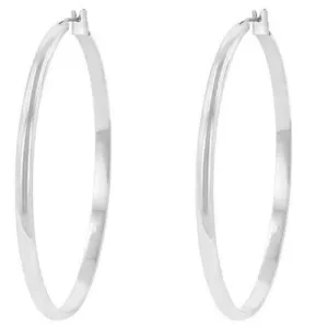 Classic Hoop (Rhodium Plated)
