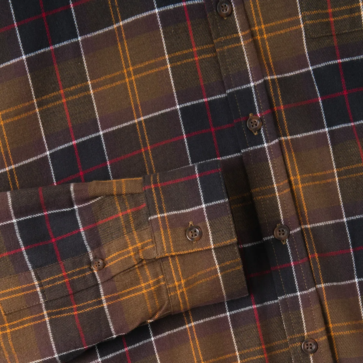 College Days Long Sleeve Plaid Shirt - Olive