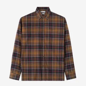 College Days Long Sleeve Plaid Shirt - Olive