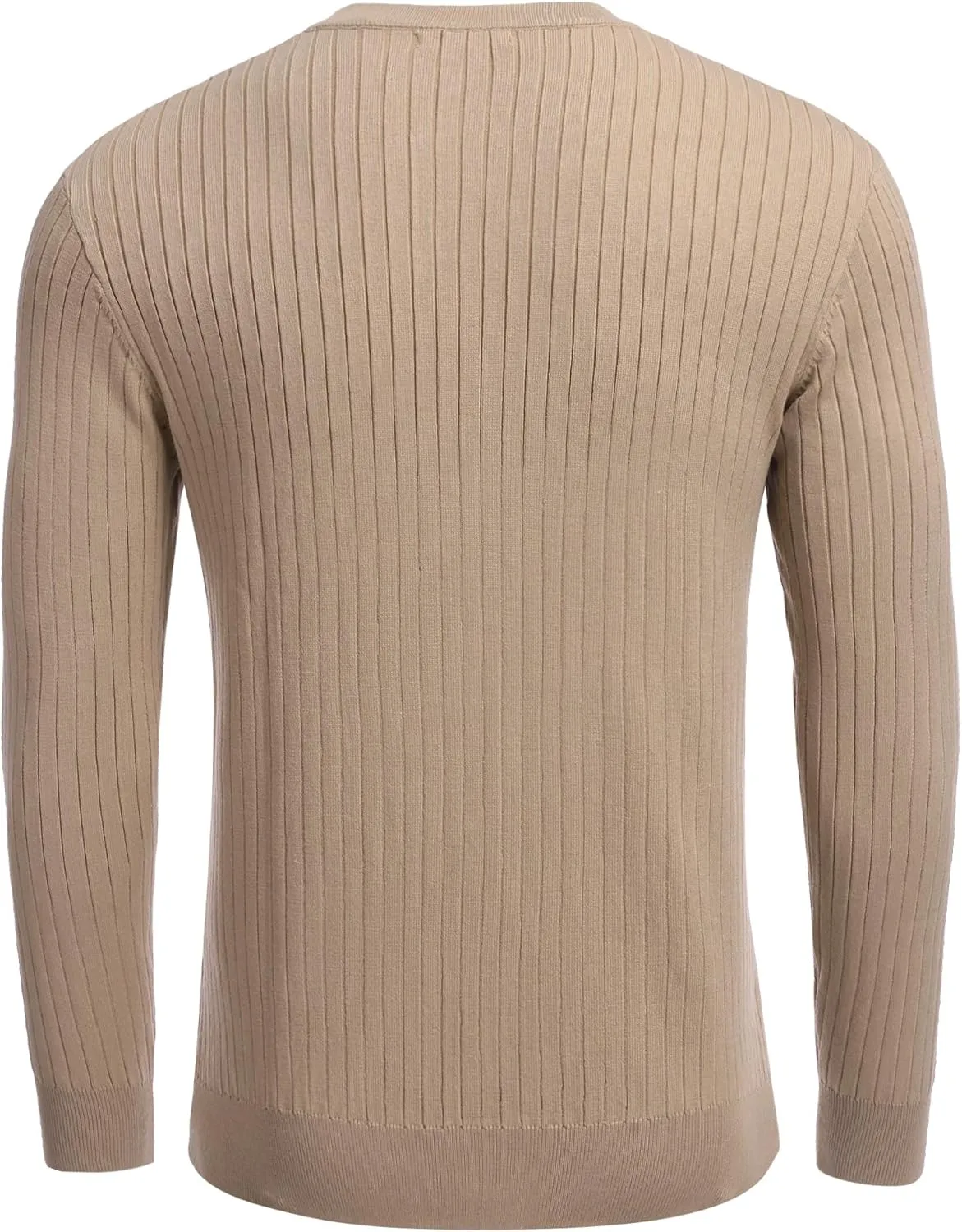 COOFANDY Mens Knit Henley Sweater Long Sleeve Button Down Lightweight Sweater Fall Slim Fit Ribbed Pullover