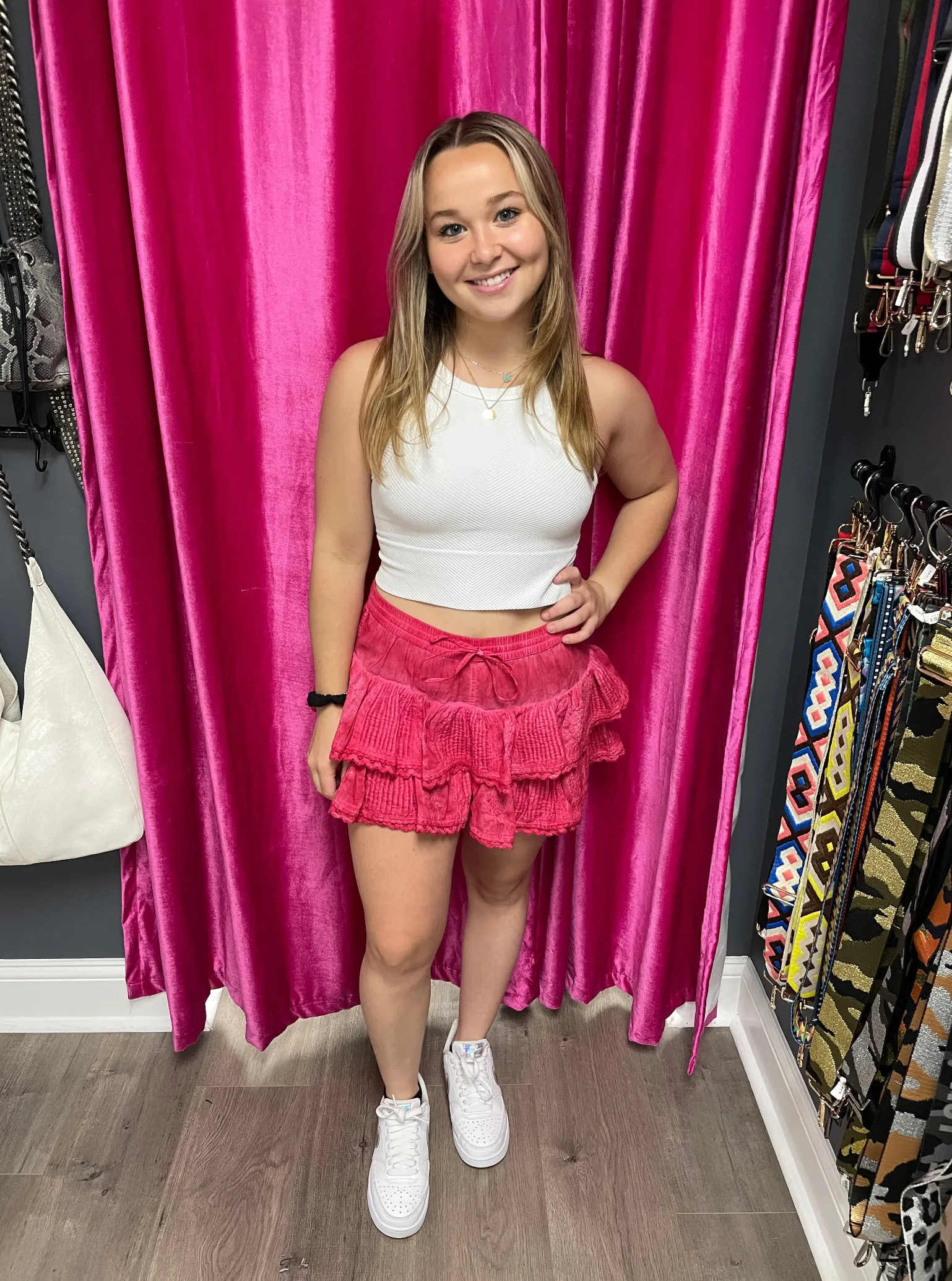 Coquette Flowery Embroidered Skort
