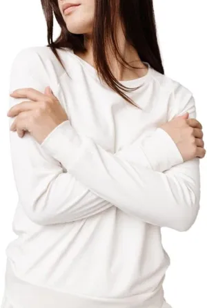 Cozy Earth Women's Pullover Crew - Made from Viscose from Bamboo, Ultra-Soft, Temperature Regulating