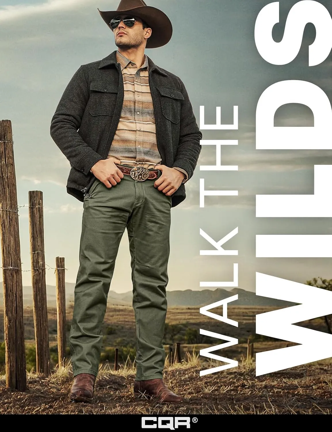 CQR Men's Motion Utility Casual Pants, Regular Fit Lightweight Work Pants, Water Resistant Outdoor Stretch Pants with Pockets