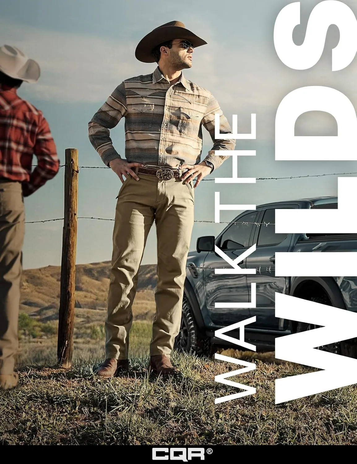 CQR Men's Motion Utility Casual Pants, Regular Fit Lightweight Work Pants, Water Resistant Outdoor Stretch Pants with Pockets