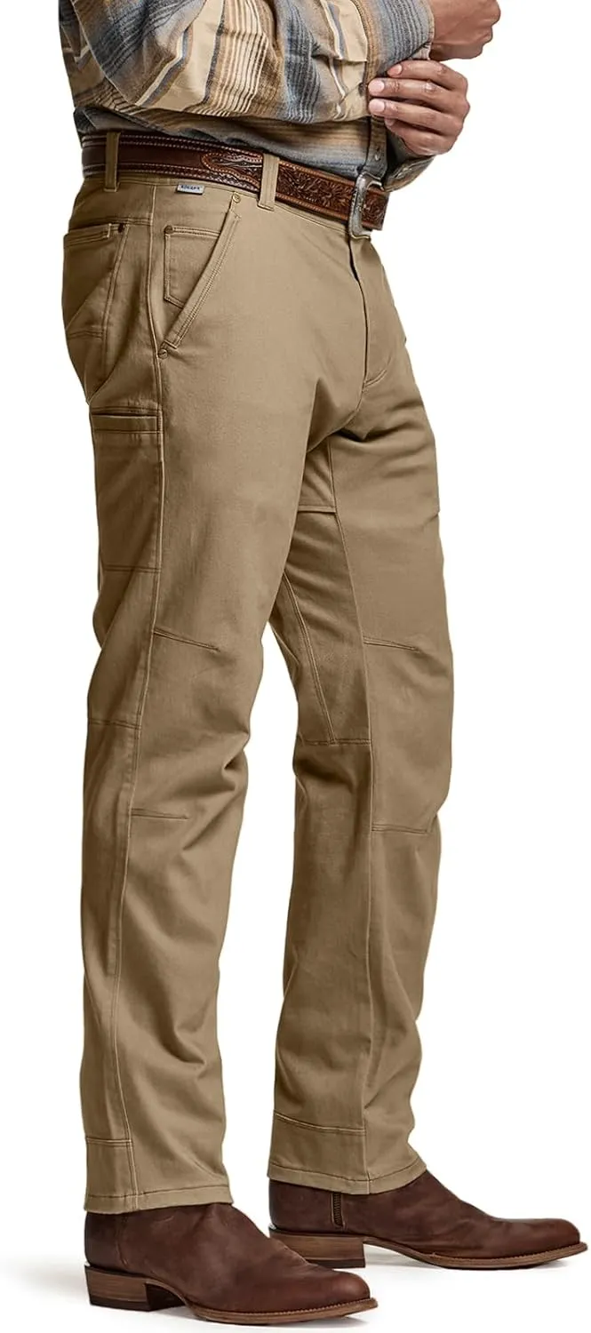 CQR Men's Motion Utility Casual Pants, Regular Fit Lightweight Work Pants, Water Resistant Outdoor Stretch Pants with Pockets