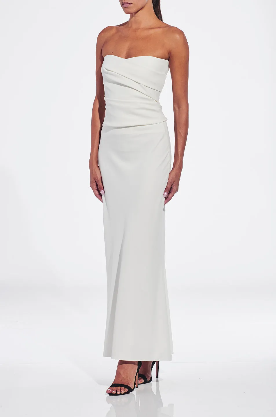 Crepe Bias Maxi Skirt