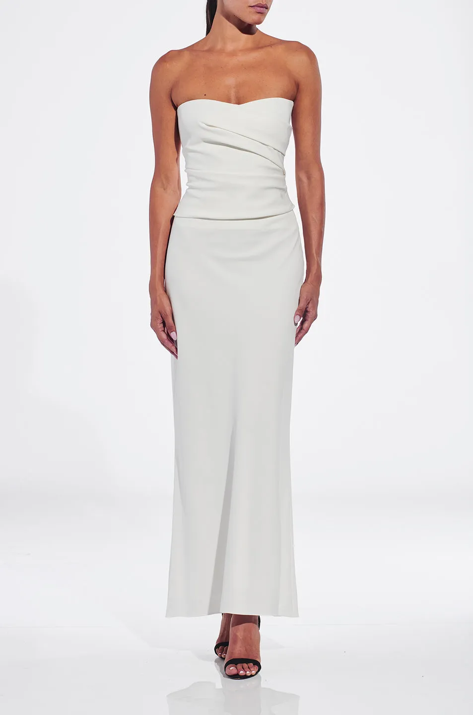 Crepe Bias Maxi Skirt