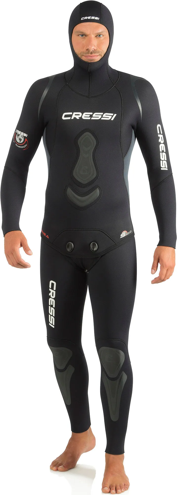 Cressi 7mm Apnea Wetsuit, Black