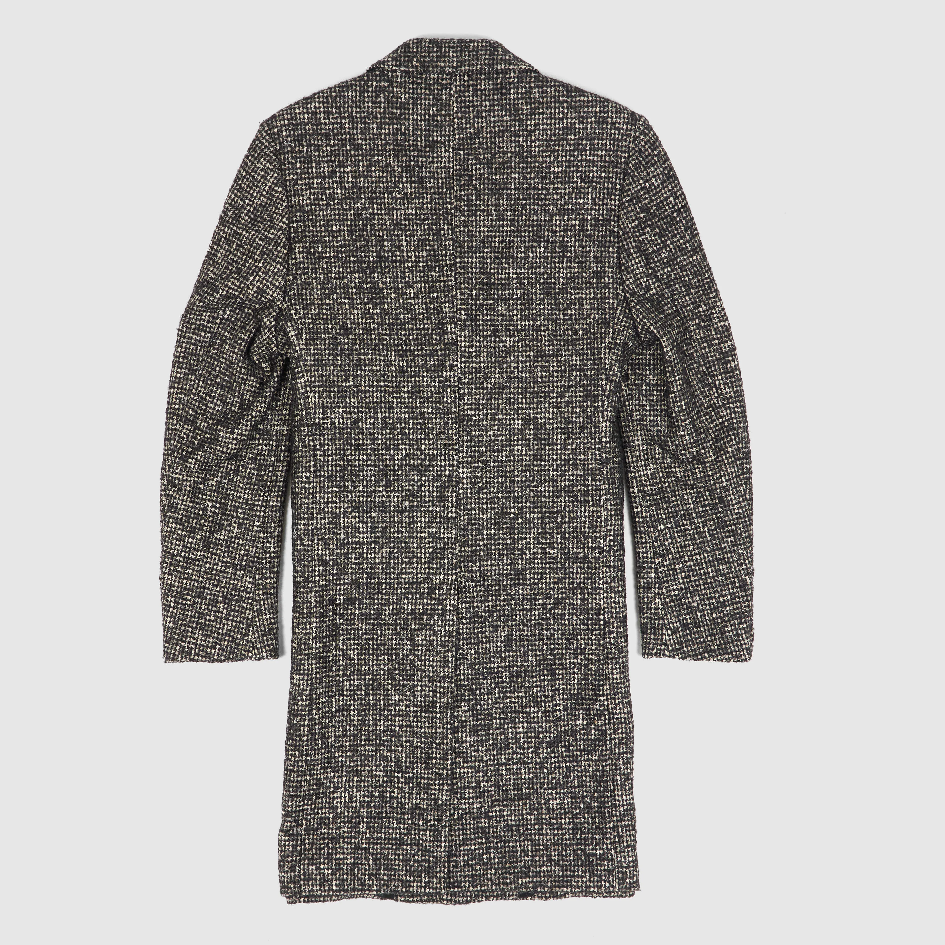 Crombie Classic Houndstooth Wool Over- Coat