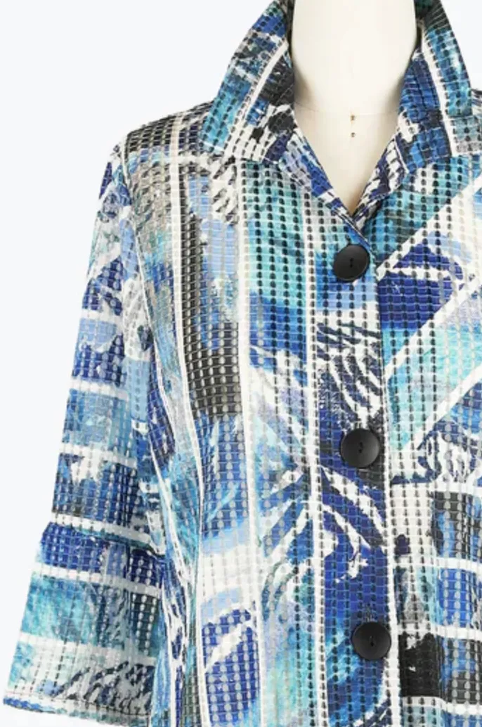 Damee Abstract Watercolor Jacket