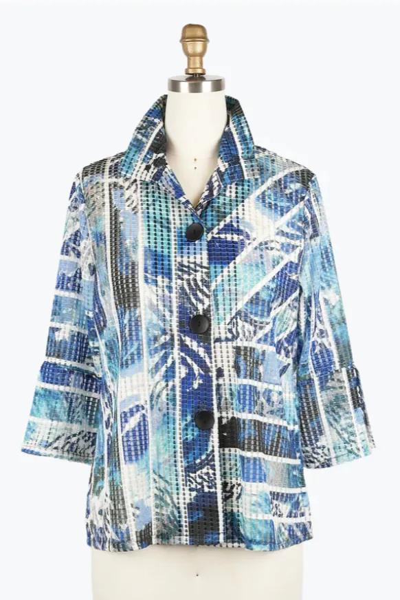 Damee Abstract Watercolor Jacket