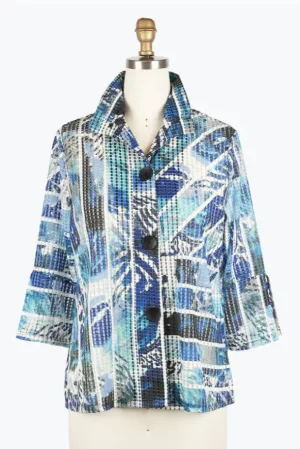 Damee Abstract Watercolor Jacket