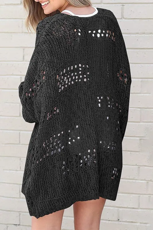 Driftwood Dolman Knit Sleeve Cardigan