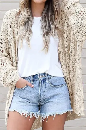 Driftwood Dolman Knit Sleeve Cardigan