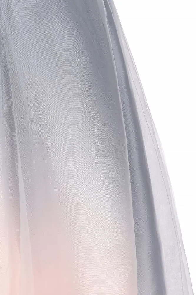 Elegant V-Neck Gradient aline Short Party Dress Daily Casual Dress