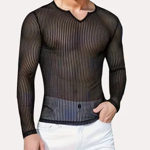 Fitness Breathable Mesh Hollow Out Bottoming Shirt