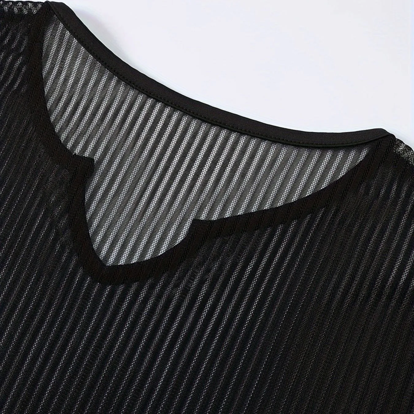 Fitness Breathable Mesh Hollow Out Bottoming Shirt