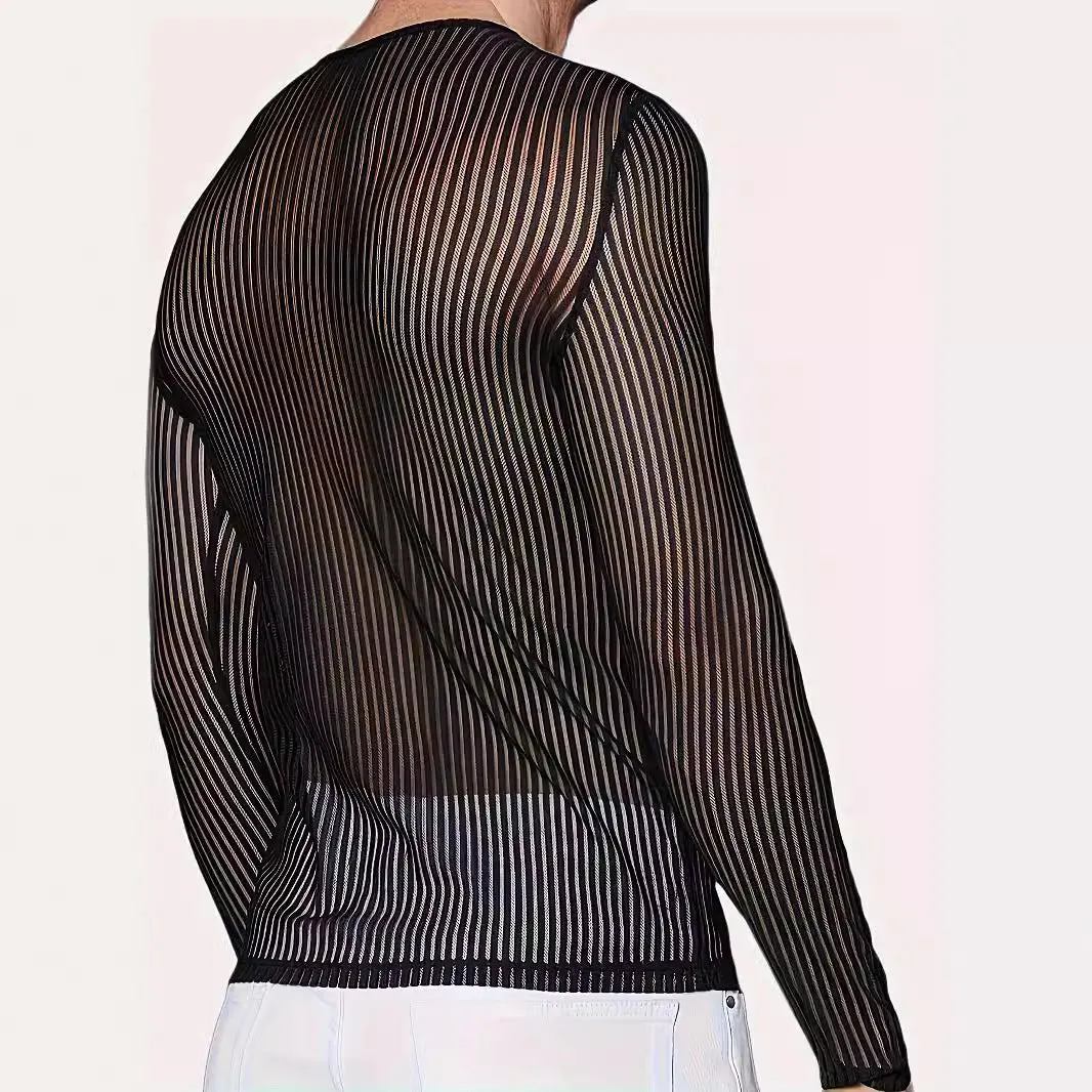 Fitness Breathable Mesh Hollow Out Bottoming Shirt