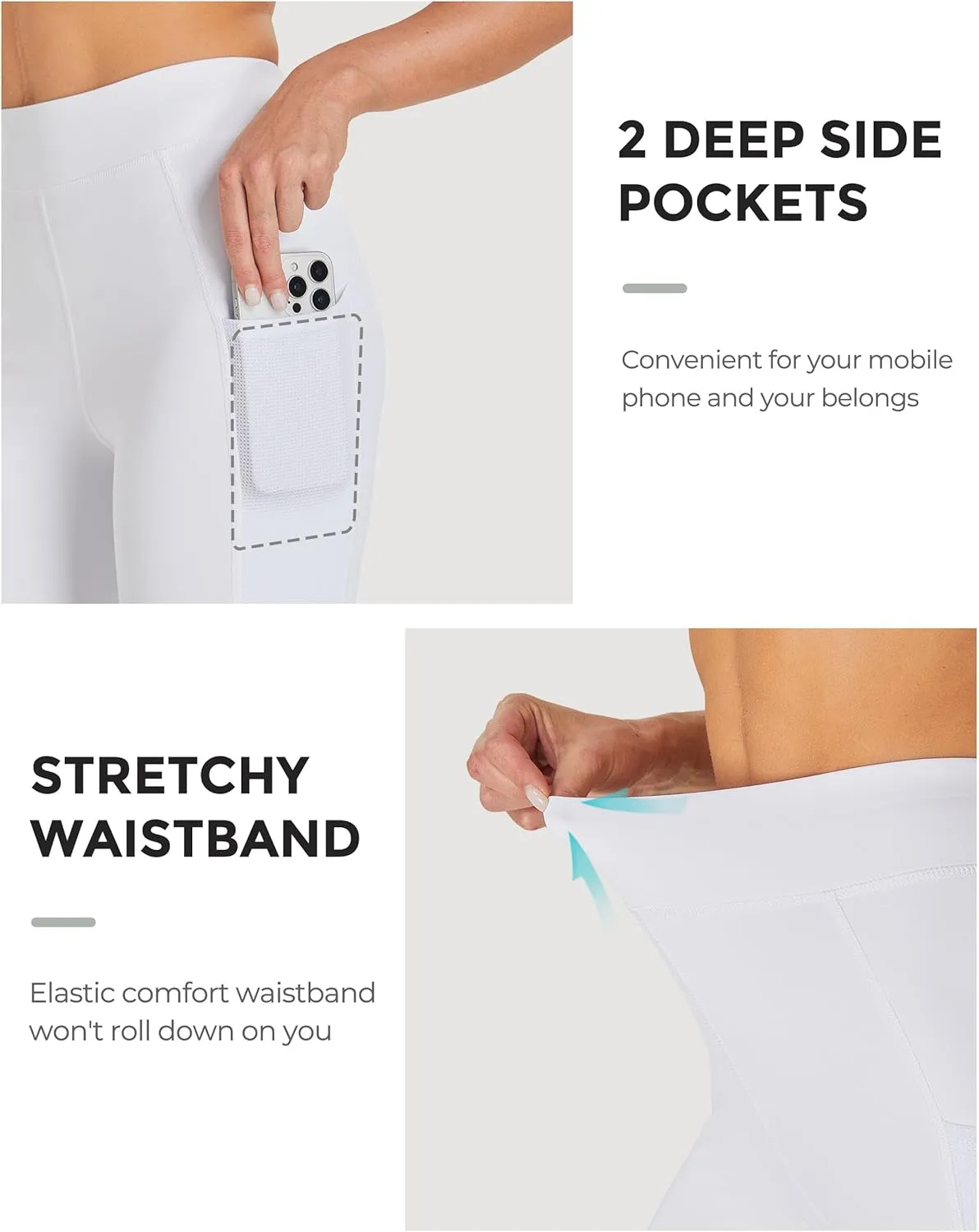 FitsT4 Sports Women's Horse Riding Pants Knee-Patch Riding Tights Ventilated Mesh Equestrian Breeches with Pockets