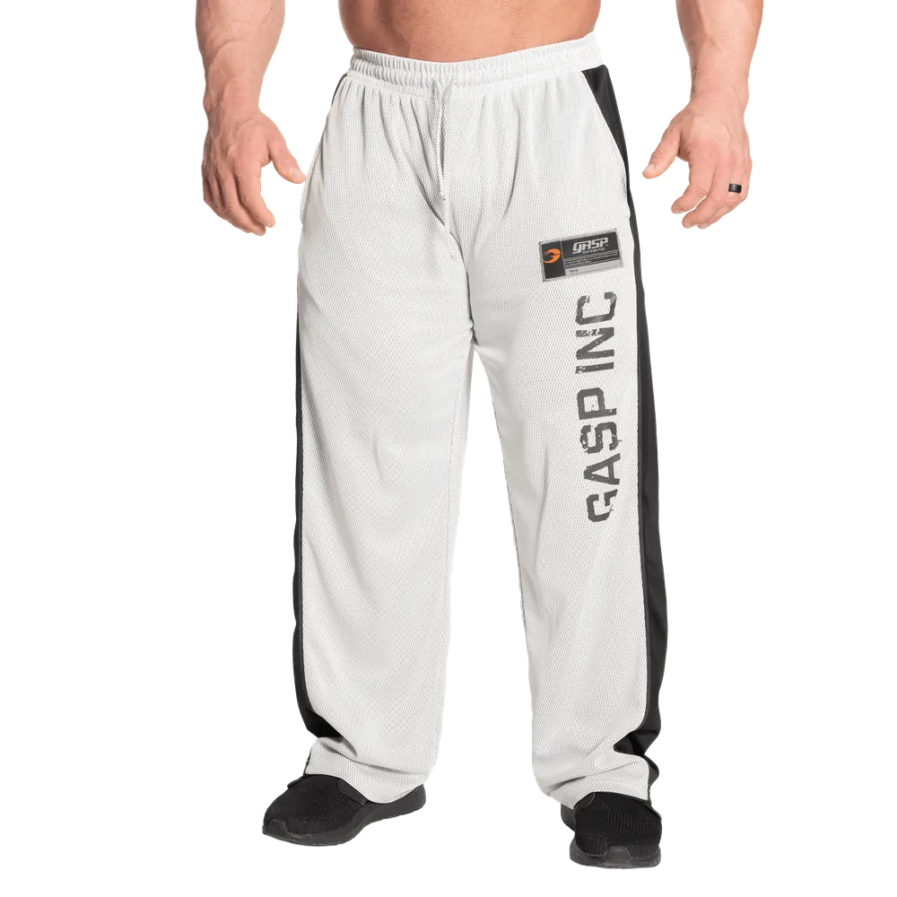 GASP NO1 MESH PANT (White/Grey) - ملابس رياضية