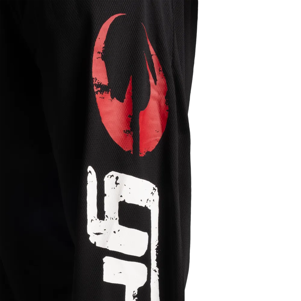 GASP ORIGINAL MESH PANTS (Black/Red) - ملابس رياضية