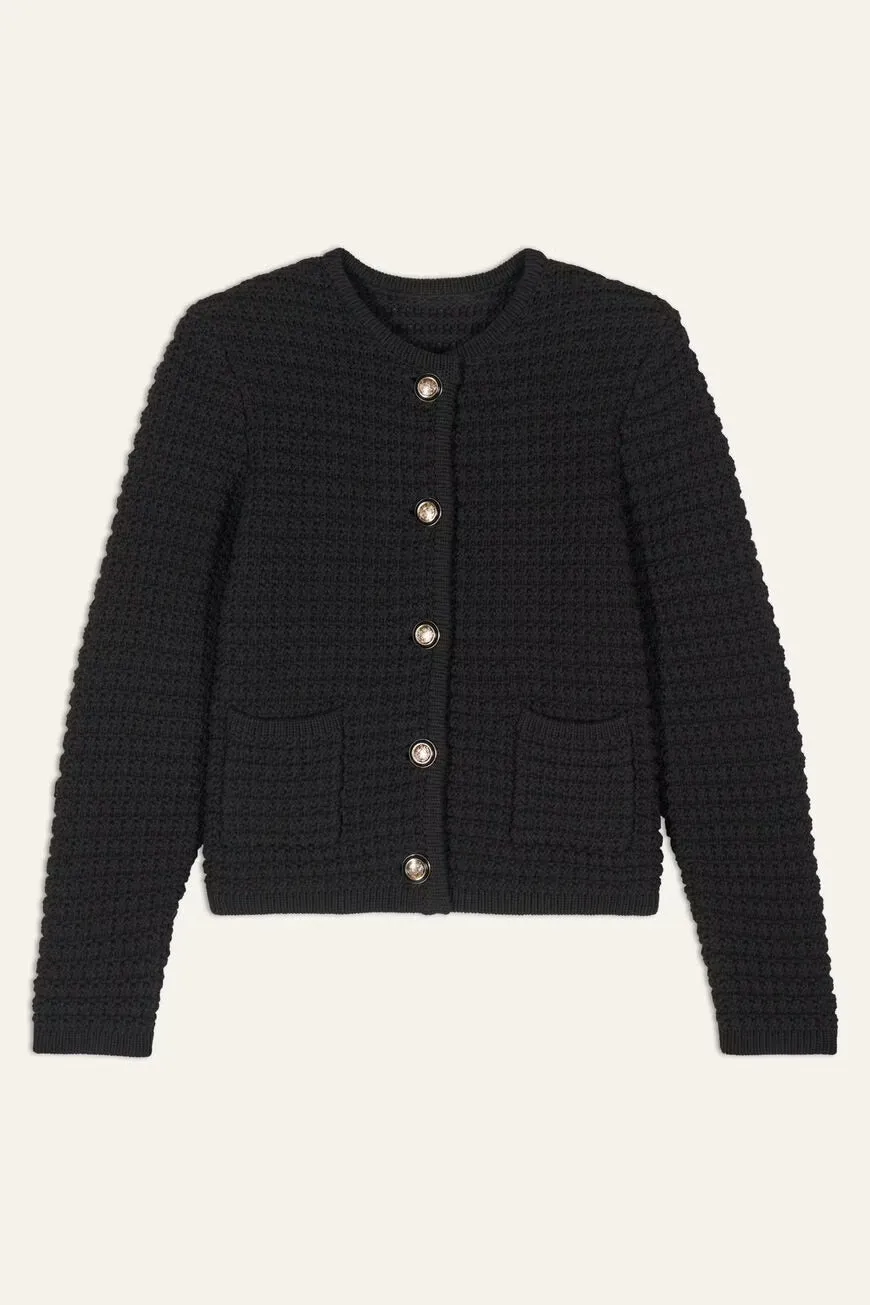 GASPARD Decorative Knit Cardigan