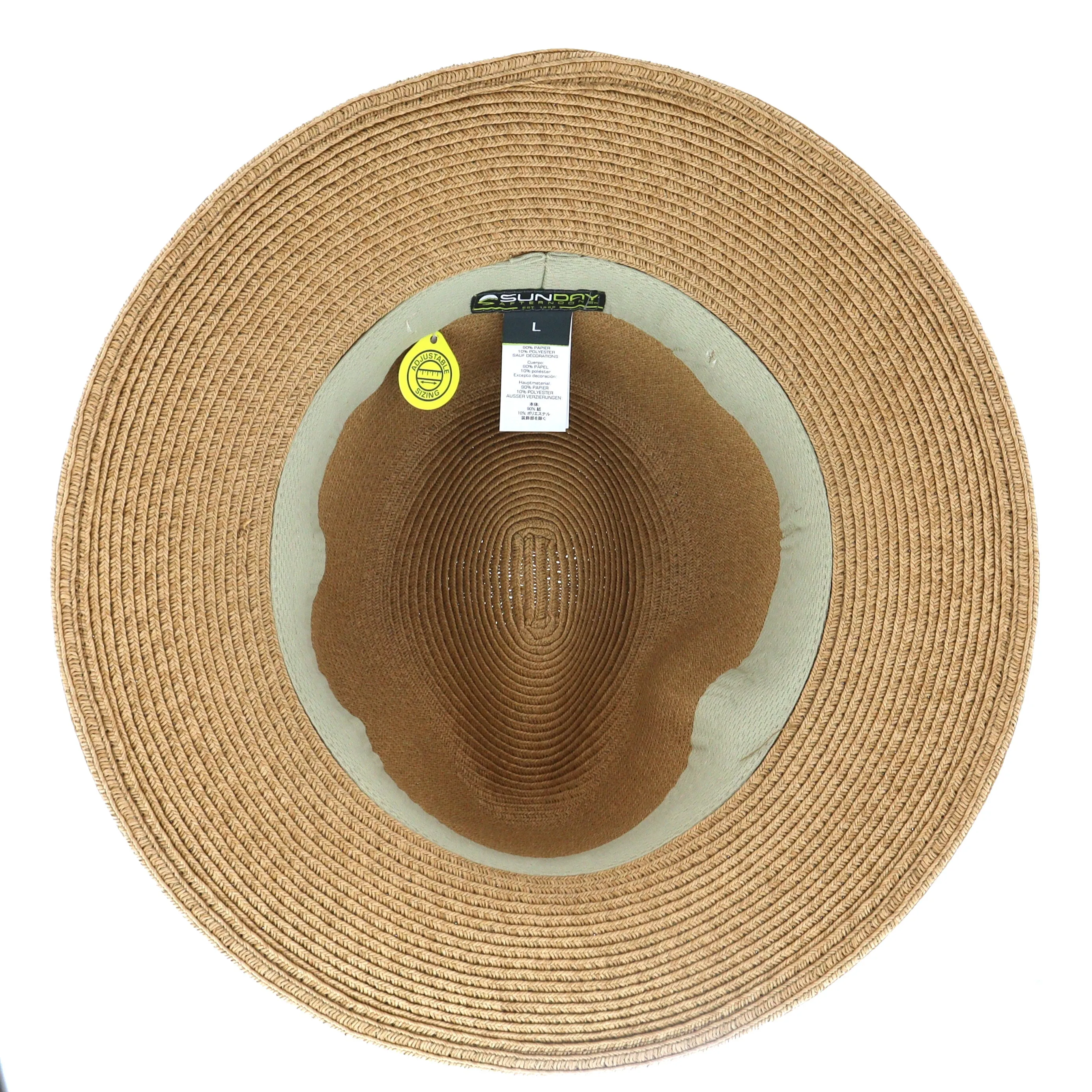Havana Straw Fedora Hat From Sunday Afternoons in Tan