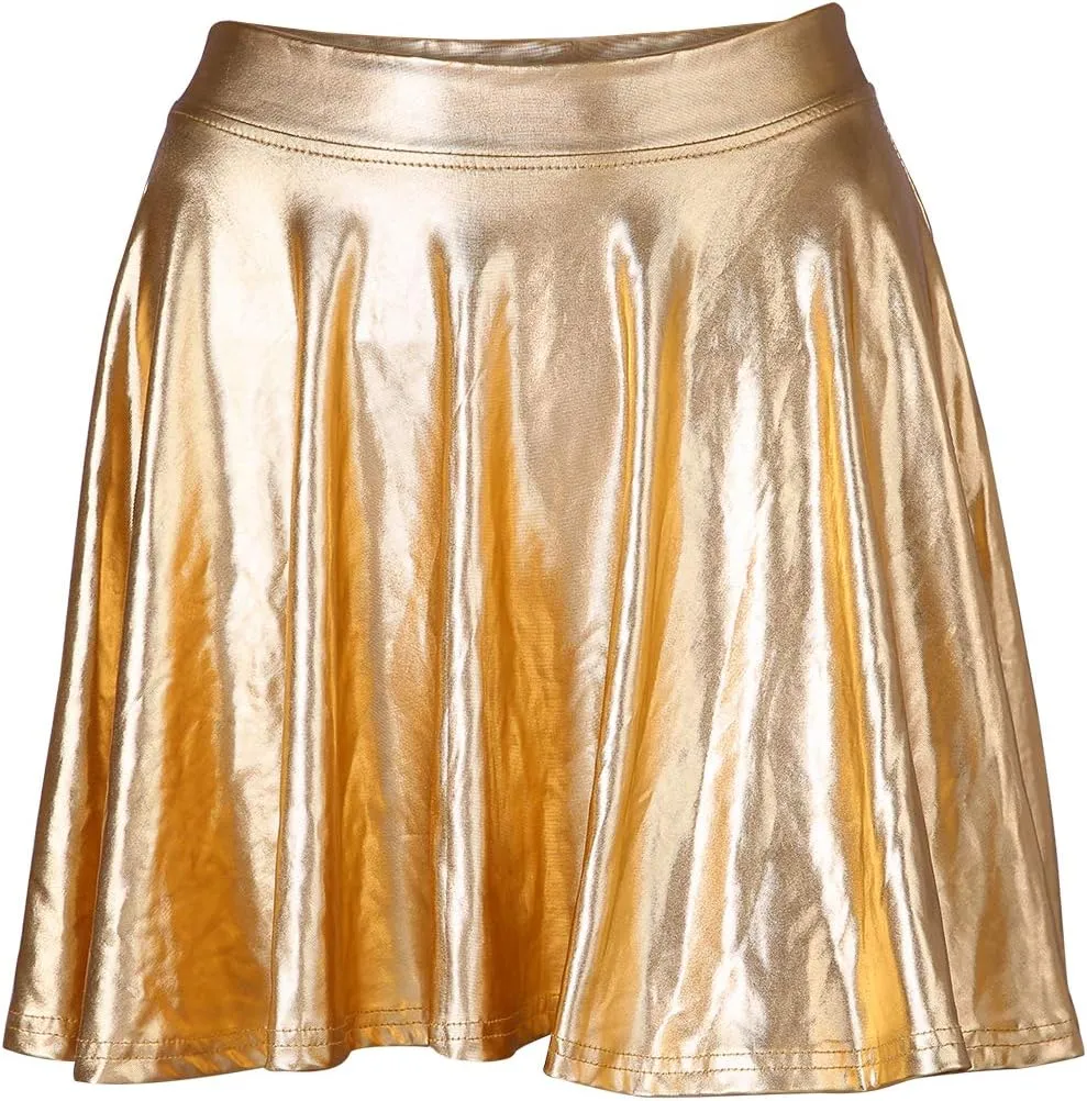 HDE Women's Casual Fashion Flared Pleated A-Line Circle Skater Skirt
