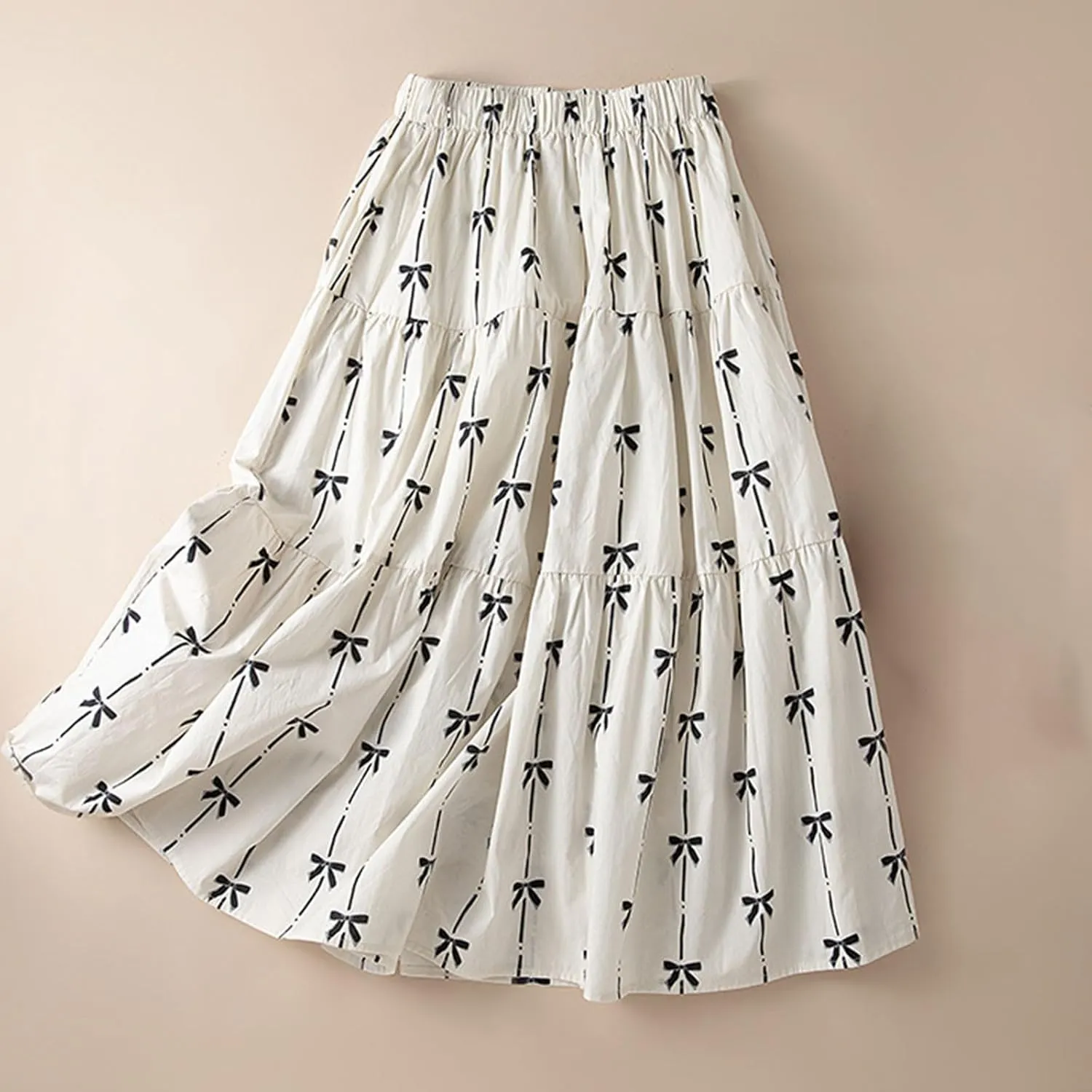 High Waisted Skirts for Womens Fashion Floral Print Midi Skirt Casual Flowy Maxi Skirts Half Dress Boho Skirts