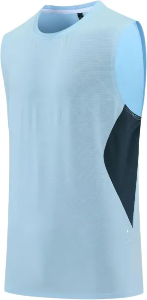 HNVAVQ Sleeveless T Shirts Men Breathable Workout Vest Tank Tops Quick Dry Athletic Sports Undershirt