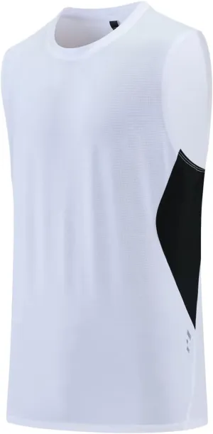 HNVAVQ Sleeveless T Shirts Men Breathable Workout Vest Tank Tops Quick Dry Athletic Sports Undershirt