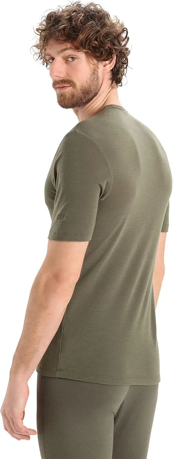 Icebreaker Merino Men's Standard 175 Everyday Short Sleeve Thermal Cold Weather Base Layer Crew T-Shirt