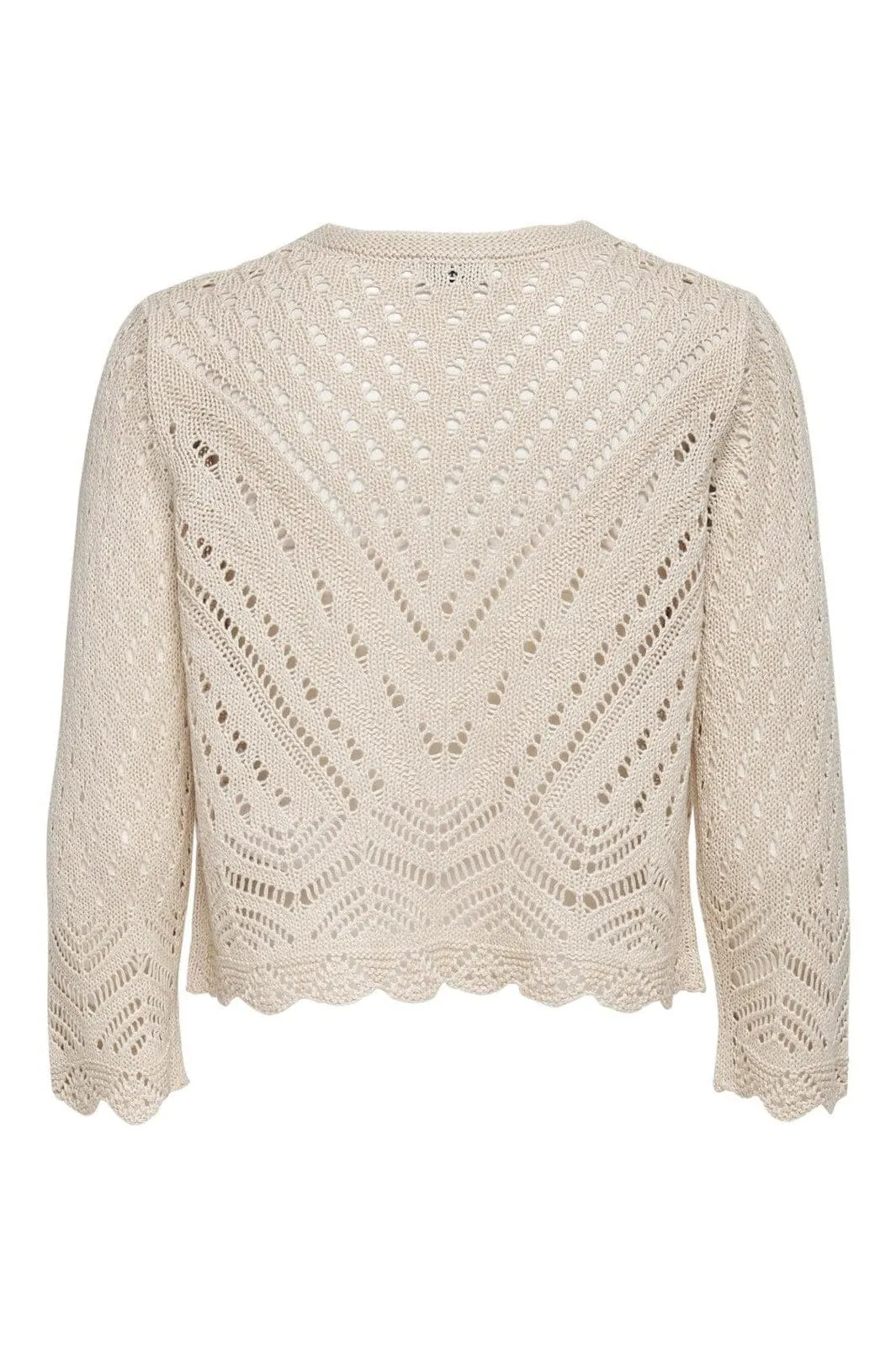 JDY - Jdysun 3/4 Cropped Cardigan Knt - 3396026 Tapioca