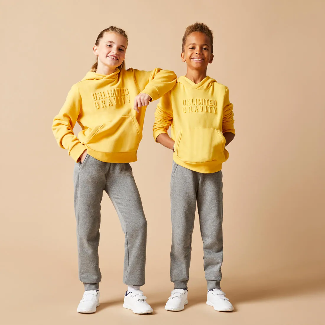 Kids' Warm Jogging Bottoms - Print