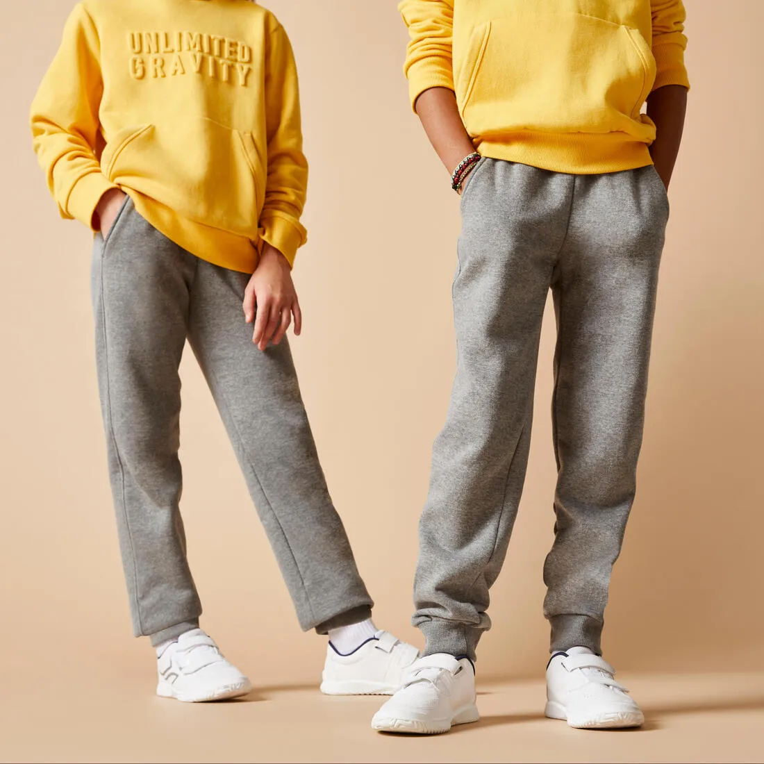 Kids' Warm Jogging Bottoms - Print