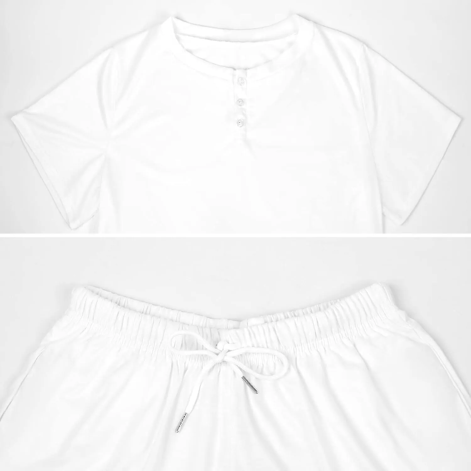 Lemons Citrus Women's Pajama Sets Short Sleeve Shirt And Shorts Cozy Sleepwear Loungewear Pjs